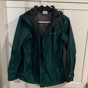 Columbia Forest Green Waterproof Jacket